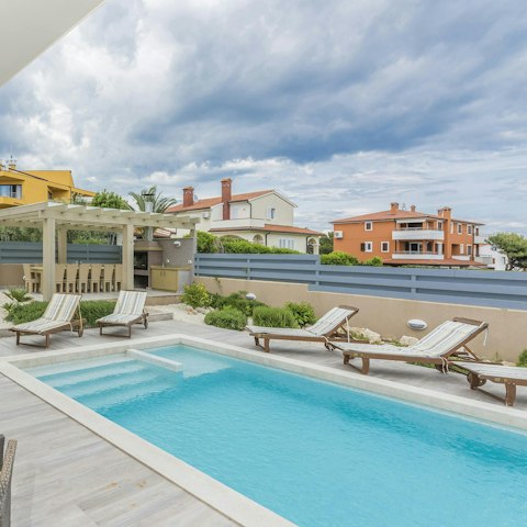 Make a splash in the villa's private pool
