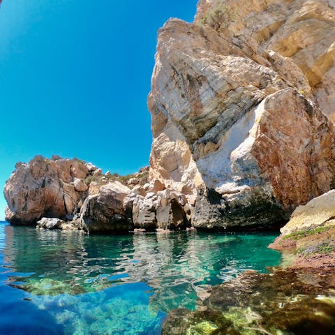 Stroll to Playa de Calahonda to swim in the crystal-clear water