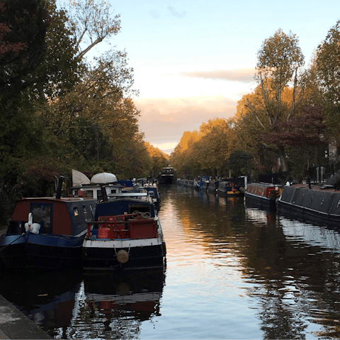 Stroll along Little Venice's pretty waterways – it's fifteen minutes away