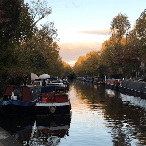Stroll along Little Venice's pretty waterways – it's fifteen minutes away