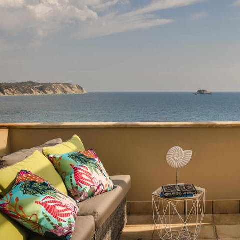 Take your morning coffee out onto the balcony and enjoy the morning sun