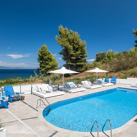 Gaze out into the sea at the end of your morning swim