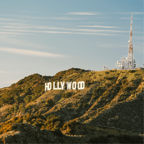 Explore the iconic sights of the Hollywood Hills
