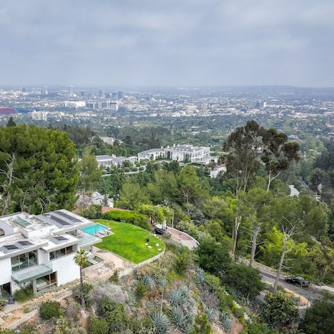 Marvel at the magnificent LA views before you