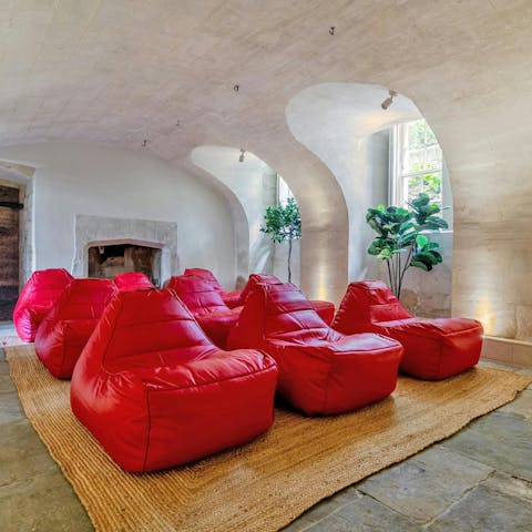 Gather for magical movie nights in the home cinema
