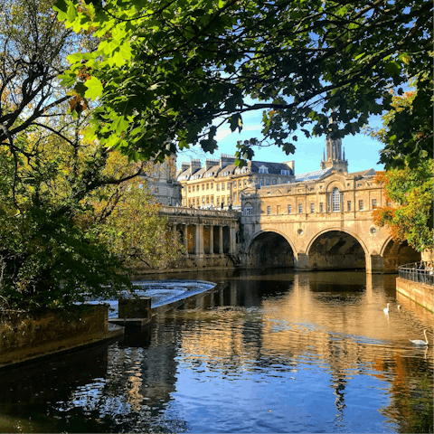 Soak up timeless English charm in nearby Bath