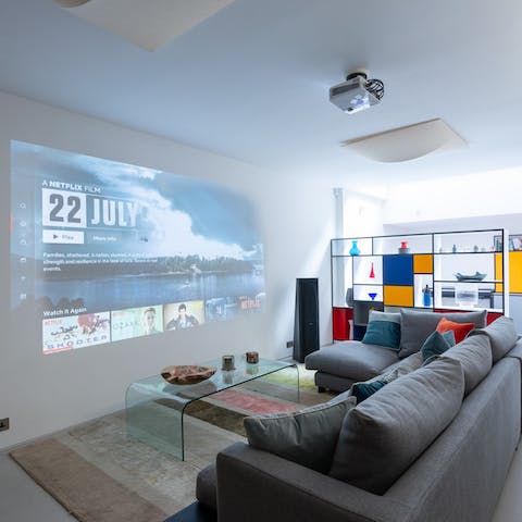 Enjoy a movie in your own home cinema