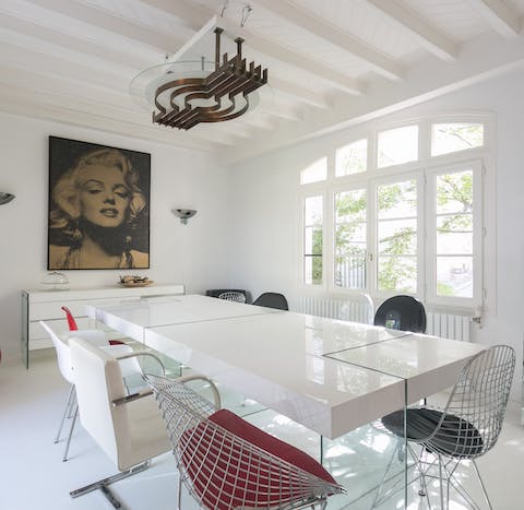 Savour a feast in the contemporary dining space