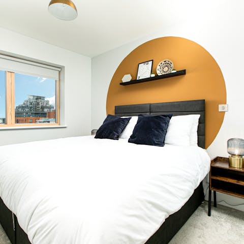 Get a restful night's sleep in the stylish bedrooms