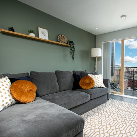 Play games with friends and family in the breathable living space with plenty of natural light