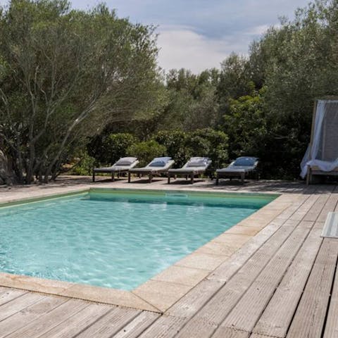 Discover the perfect spot for quiet poolside relaxation