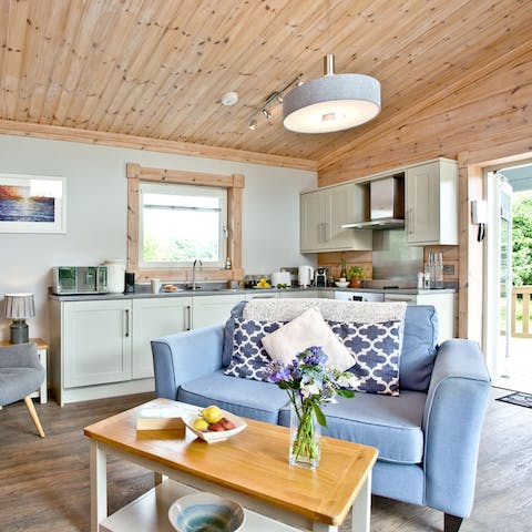 Take your afternoon tea in the cosy living room