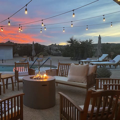 Spend cosy evenings under the stars