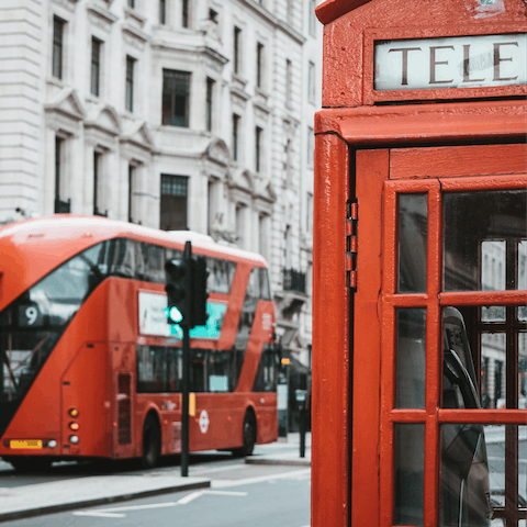 Head into Central London – it takes just twenty minutes
