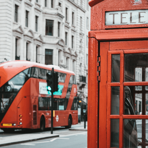 Head into Central London – it takes just twenty minutes