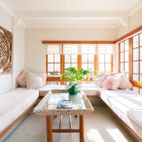 Find a gloriously sunny spot to unwind with a good book