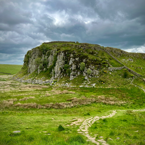Visit the famous Hadrian's Wall, a half-hour drive away