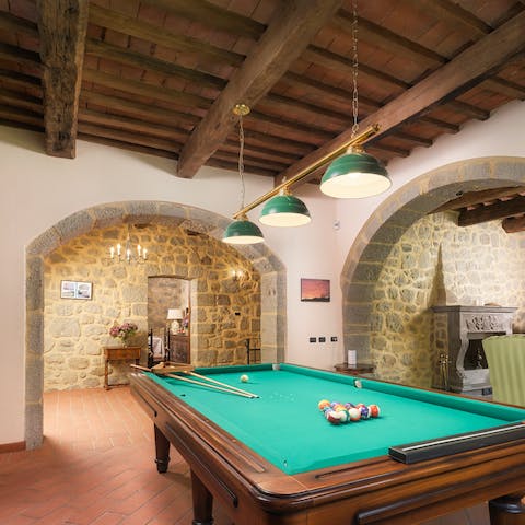 Challenge your friends and family to a pool tournament