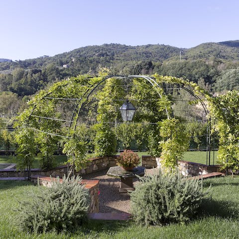 Sit out in the garden and take in the breathtaking vista