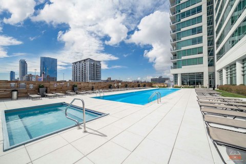 Take a dip in the communal pool or take a moment to unwind in the hot tub