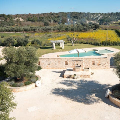 Frolic in the gorgeous stone grounds