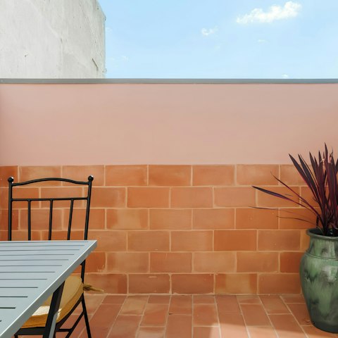 Soak up the blue skies from the private sun terrace
