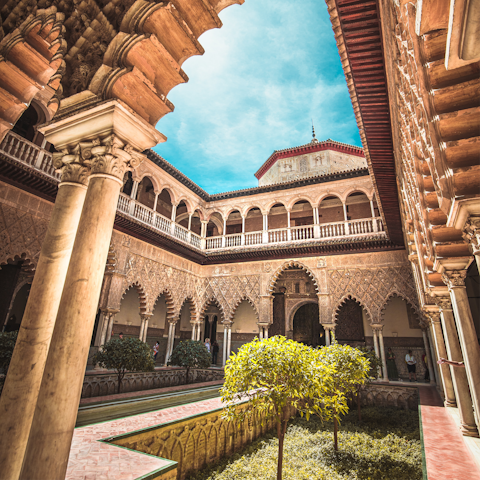 Discover the Moorish splendour of Royal Alcázar – just 450 metres away
