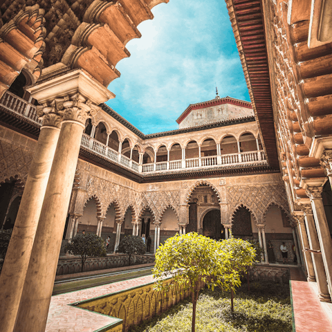 Discover the Moorish splendour of Royal Alcázar – just 450 metres away