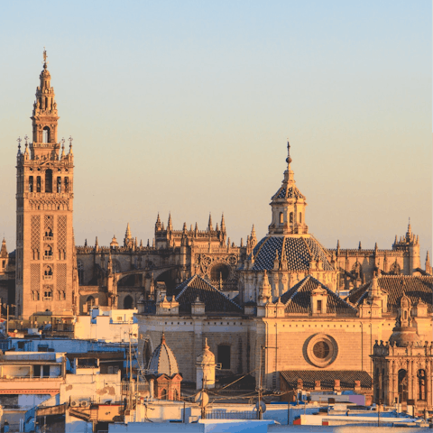 Stroll to Seville Cathedral in less than five minutes