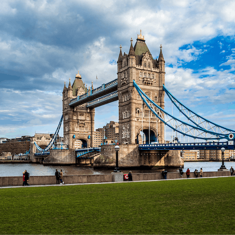 Take some snaps of London Bridge, a ten-minute stroll away
