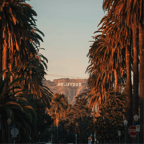 Hike up to the iconic Hollywood sign – it's a little over an hour each way