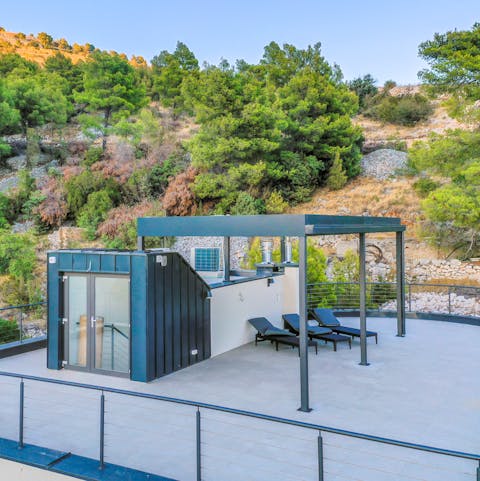 Find total peace and serenity on the rooftop terrace