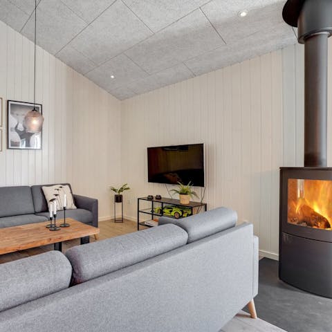 Get cosy in front of the fire after a coastal walk