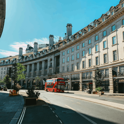 Do some shopping on Regent Street, ten minutes away