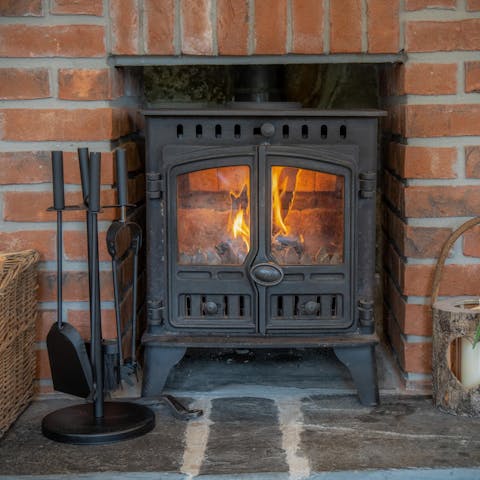 Warm up by the fire after a long country walk along the Pembrokeshire Coastline