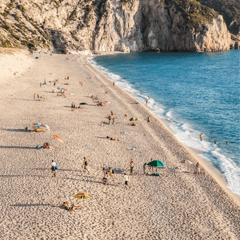 Walk thirteen minutes to the nearest beach at Platja Es Morer Vermell