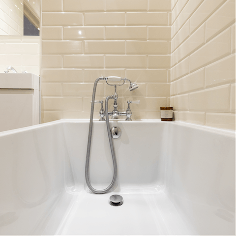 Relax in the bath tub