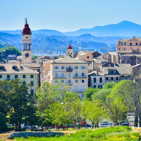 Discover the eateries and boutiques of Corfu old town