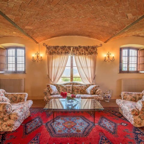 Relax in the traditional living room
