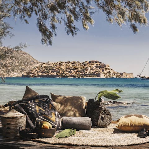 Lie back and relax on the sandy beach
