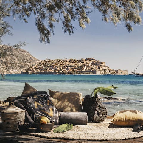 Lie back and relax on the sandy beach