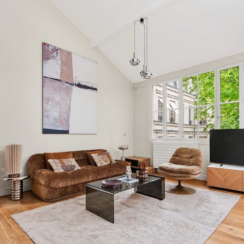 Relax in the living room after a busy day of sightseeing