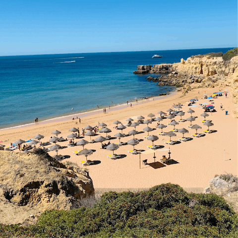 Take a stroll out to sandy beaches – the nearest is less than a mile away