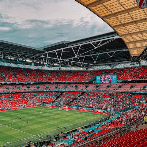 Enjoy a game at nearby Wembley Stadium