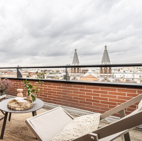Enjoy a sundowner or two on the private terrace