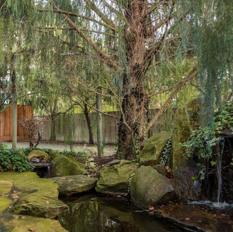 Take a book out and sit in the atmospheric garden