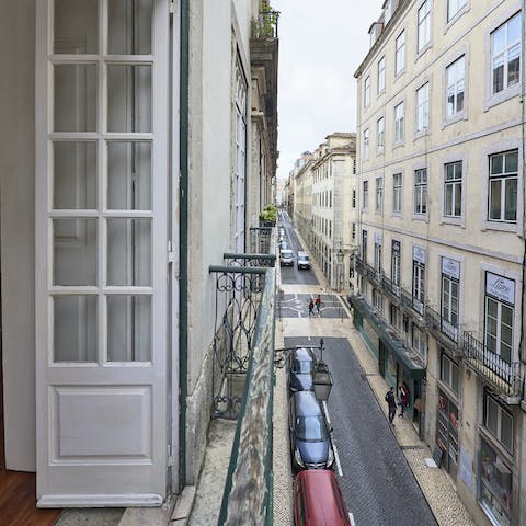 Sip your morning coffee with a view from the Juliet balconies