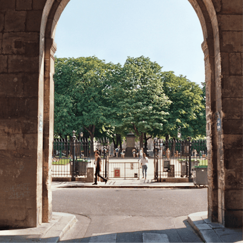Wander the historic streets of Le Marais quarter