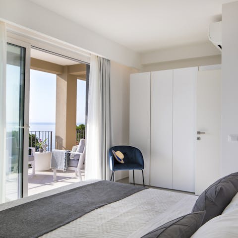 Wake up to the peaceful sounds of the sea