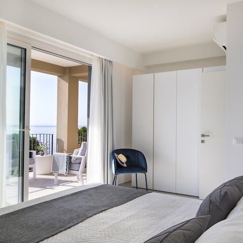 Wake up to the peaceful sounds of the sea